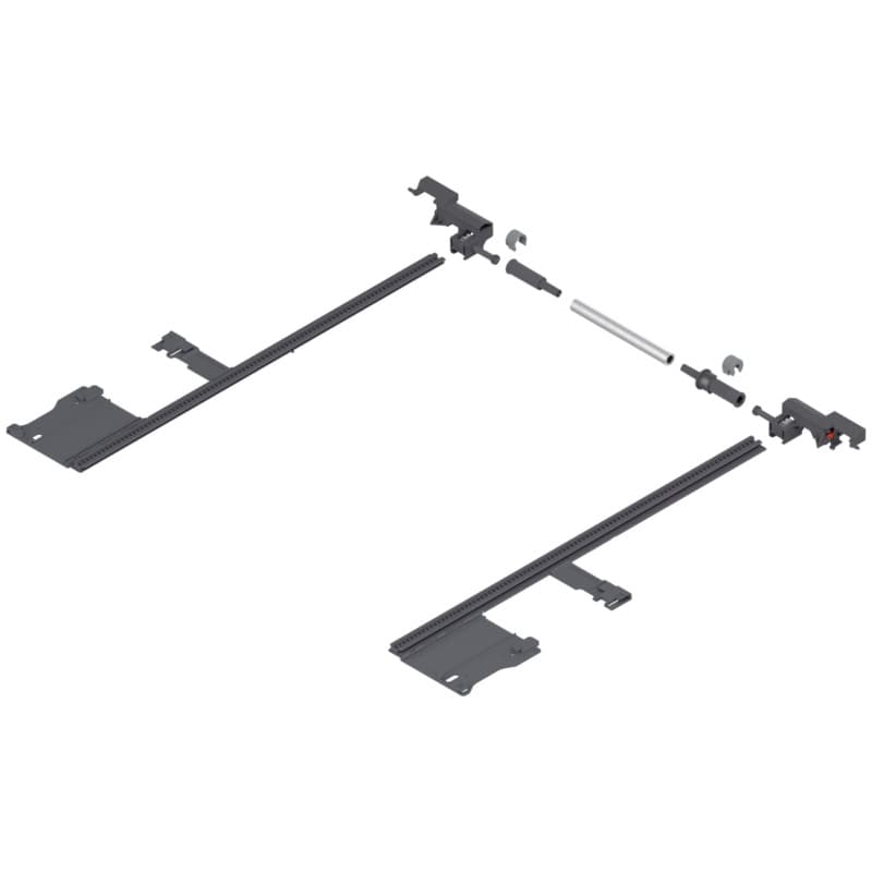 Blum LEGRABOX Lateral Stabilizer Bar Set M-Height, Dust Gray, ZS7M650LU