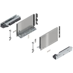 11" Legrabox Drawer System C Height, 7-0/0", 125lb Capacity Full-Extension with BLUMOTION, Stainless Steel