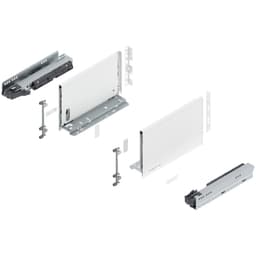 11" Legrabox Drawer System C Height, 7-0/0", 125lb Capacity Full-Extension with BLUMOTION, Silk White