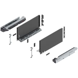 14" Legrabox Drawer System C Height, 7-0/0", 125lb Capacity Full-Extension with BLUMOTION, Orion Gray