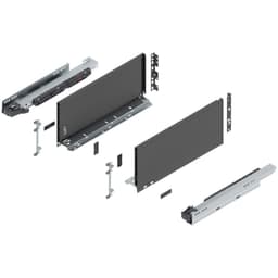 16" Legrabox Drawer System C Height, 7-0/0", 125lb Capacity Full-Extension with BLUMOTION, Orion Gray