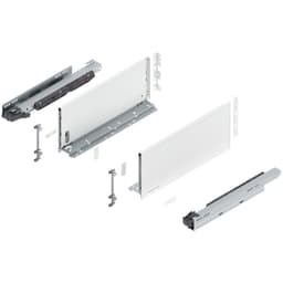 Blum LEGRABOX C-Height 16" Soft-Close Drawer Box Kit, Silk White Matte, 770C40S-16SW