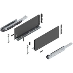 18" Legrabox Drawer System C Height, 7-0/0", 125lb Capacity Full-Extension with BLUMOTION, Orion Gray