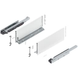 Blum LEGRABOX C-Height 18" Soft-Close Drawer Box Kit, Silk White Matte, 770C45S-18SW