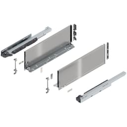 20" Legrabox Drawer System C Height, 7-0/0", 125lb Capacity Full-Extension with BLUMOTION, Stainless Steel