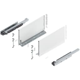 Blum LEGRABOX F-Height 18" Soft-Close Drawer Box Kit, Silk White Matte, 770F45S-18SW