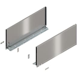 LEGRABOX Full Extension Drawer System with BLUMOTION Drawer Side Sets Model F Stainless Steel 22"