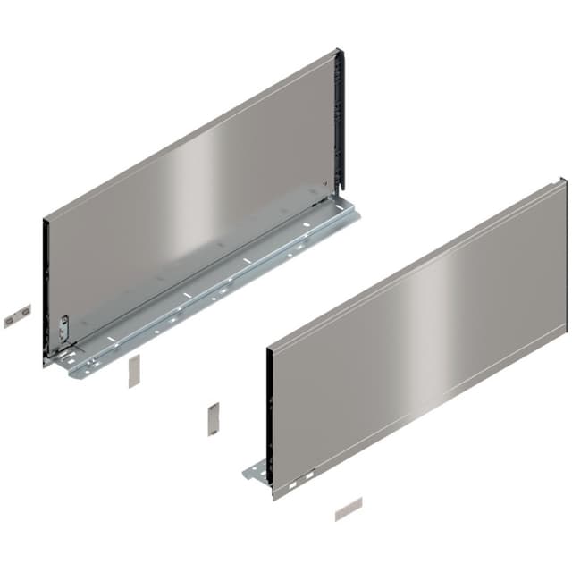 Blum LEGRABOX Drawer Member, F-Height, Stainless Steel