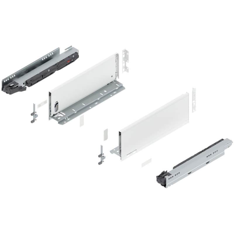 Blum LEGRABOX K-Height 14" Soft-Close Drawer Box Kit, Silk White Matte, 770K35S-14SW