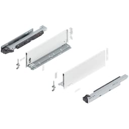 Blum LEGRABOX K-Height 16" Soft-Close Drawer Box Kit, Silk White Matte, 770K40S-16SW