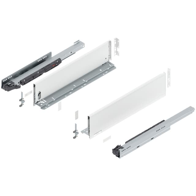 Blum LEGRABOX Drawer System, K-Height, Silk White Matte