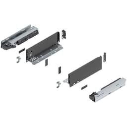 11" Legrabox Drawer System M Height, 3-9/16", 125lb Capacity Full-Extension with BLUMOTION, Orion Gray