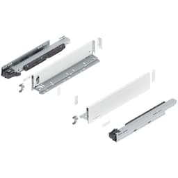 Blum LEGRABOX M-Height 16" Soft-Close Drawer Box Kit, Silk White Matte, 770M40S-16SW