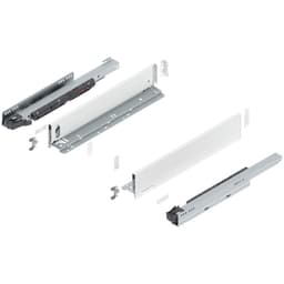 Blum LEGRABOX M-Height 18" Soft-Close Drawer Box Kit, Silk White Matte, 770M45S-18SW