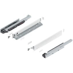 18" Legrabox Drawer System N Height, 2-5/8", 125lb Capacity Full-Extension with BLUMOTION, Silk White