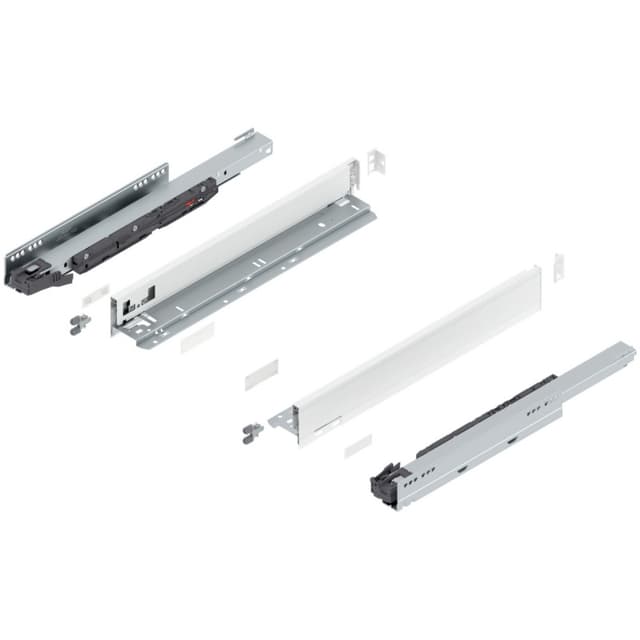 Blum LEGRABOX Drawer System, N-Height, Silk White Matte