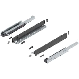 20" Legrabox Drawer System N Height, 2-5/8", 125lb Capacity Full-Extension with BLUMOTION, Orion Gray
