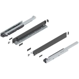 22" Legrabox Drawer System N Height, 2-5/8", 125lb Capacity Full-Extension with BLUMOTION, Orion Gray