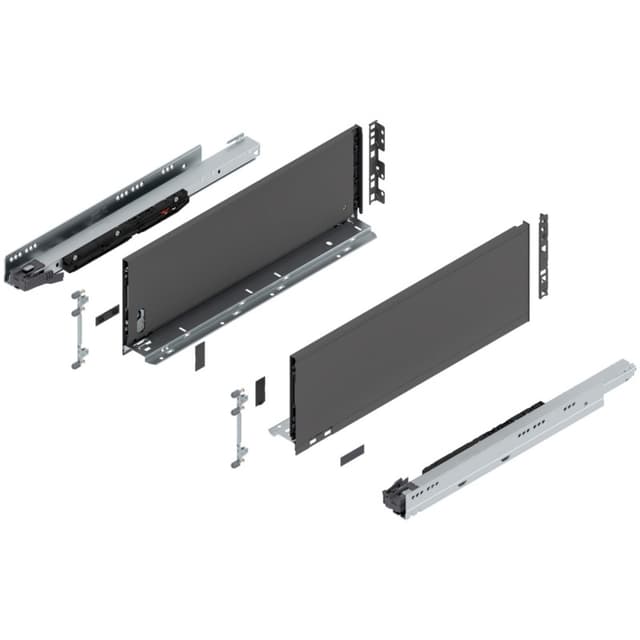 20" Legrabox Drawer System C Height, 7-0/0", 170lb Capacity Full-Extension with BLUMOTION, Orion Gray