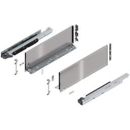 20" Legrabox Drawer System C Height, 7-0/0", 170lb Capacity Full-Extension with BLUMOTION, Stainless Steel