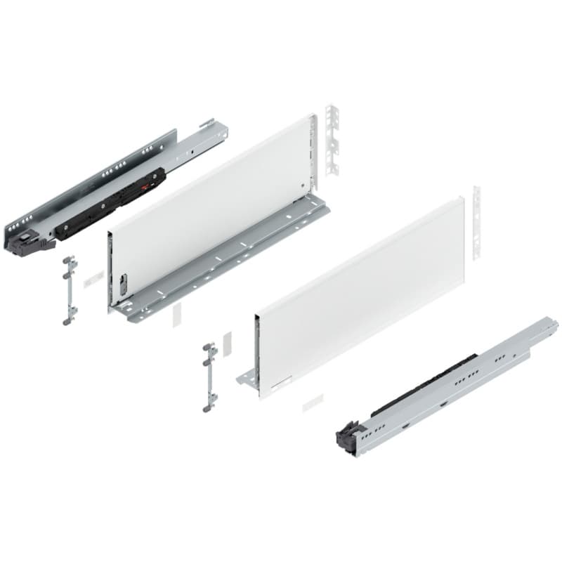 20" Legrabox Drawer System C Height, 7-0/0", 170lb Capacity Full-Extension with BLUMOTION, Silk White