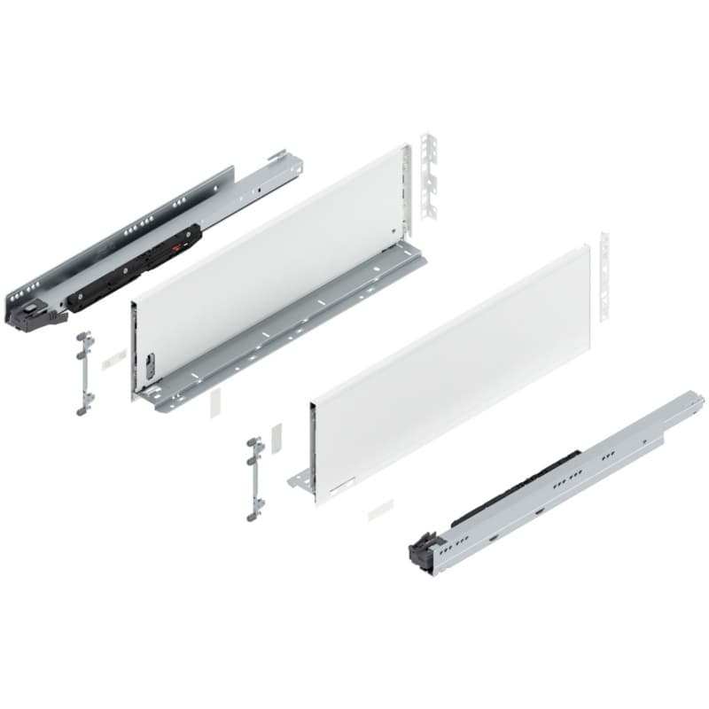 22" Legrabox Drawer System C Height, 7-0/0", 170lb Capacity Full-Extension with BLUMOTION, Silk White