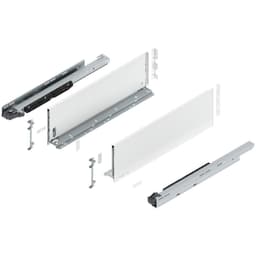 Blum LEGRABOX C-Height 22" Soft-Close Drawer Box Kit, Silk White Matte, 773C55S-22SW
