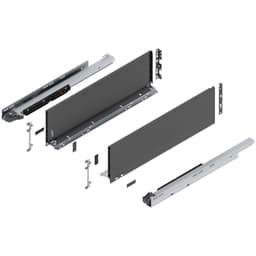 Blum LEGRABOX C-Height 24" Soft-Close Drawer Box Kit, Orion Gray Matte, 773C60S-24GR