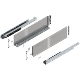 26" Legrabox Drawer System C Height, 7-0/0", 170lb Capacity Full-Extension with BLUMOTION, Stainless Steel