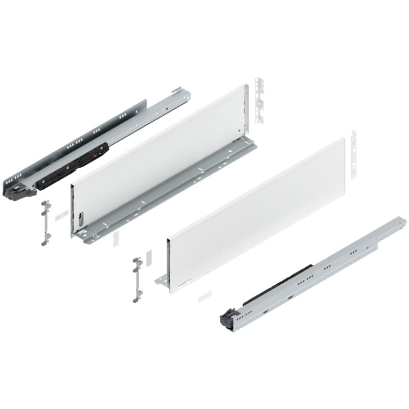 26" Legrabox Drawer System C Height, 7-0/0", 170lb Capacity Full-Extension with BLUMOTION, Silk White