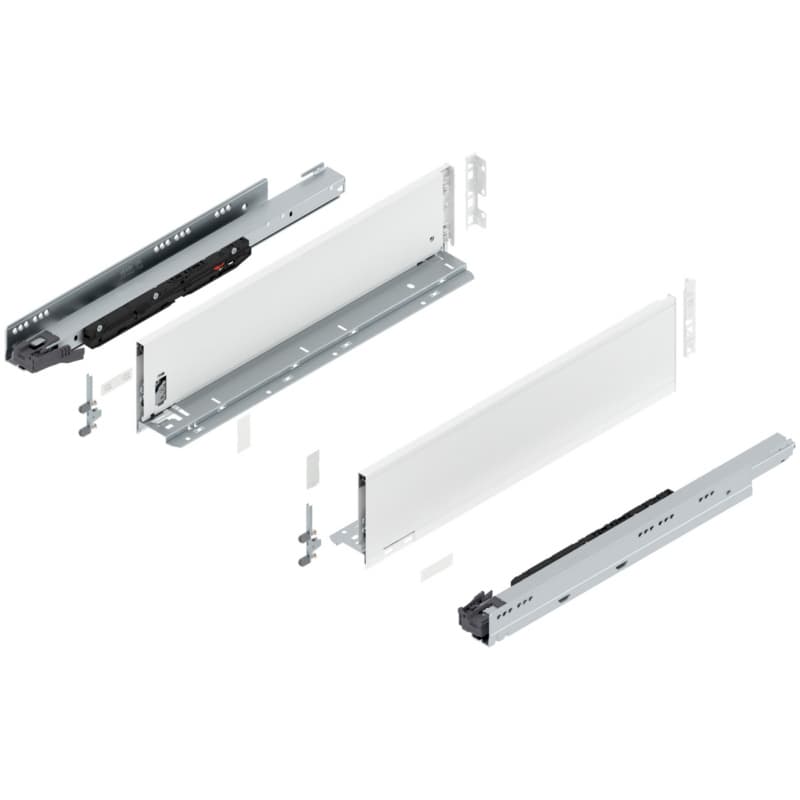 Blum LEGRABOX K-Height 20" Soft-Close Drawer Box Kit, Silk White Matte, 773K50S-20SW