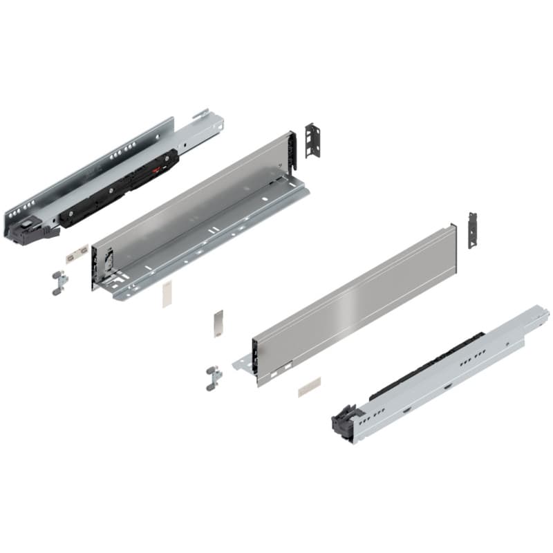 Blum LEGRABOX M-Height 18" Soft-Close Drawer Box Kit, Stainless Steel, 773M45S-18SS