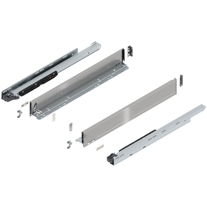 Blum LEGRABOX M-Height 26" Soft-Close Drawer Box Kit, Stainless Steel, 773M65S-26SS