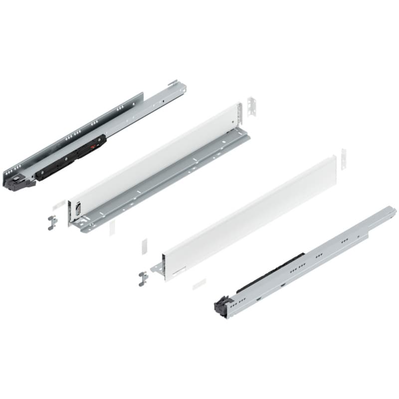 Blum LEGRABOX 26" Drawer Box Kit M-Height Soft-Close Full Extension, Silk White Matte, 773M65S-26SW