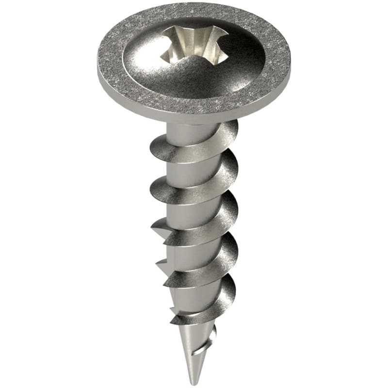 #8 x 3/4" Truss Head Hinge/Drawer Slide Screw, Phillips Drive Coarse Thread and Type 17 Auger Point, Zinc, Box of 100 by Blum