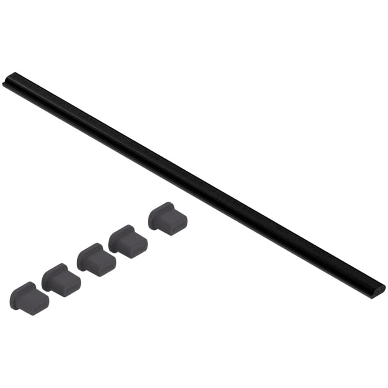 Servo-Drive Synchronization Cable with 5 Cable Protectors, Black, 5/16