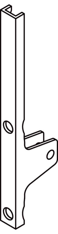 Legrabox Front Fixing Bracket for K-Height 5-1/16", Screw-On