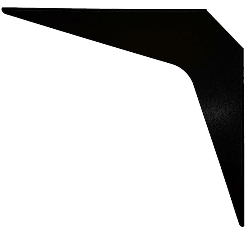 12" x 18" Heavy Duty Workstation Bracket, Black Finish (3 Pair)