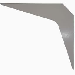 12" x 18" Heavy Duty Workstation Bracket, Gray Finish (1 Pair)