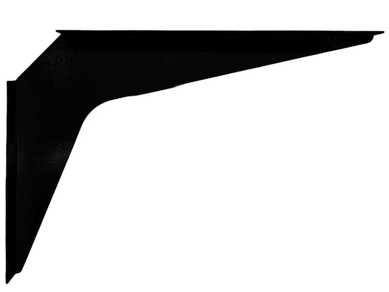 15" x 21" Heavy Duty Workstation Bracket, Black Finish (3 Pair)