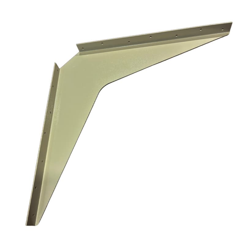 24" x 24" Heavy Duty Workstation Bracket, Almond Finish (1 Pair)