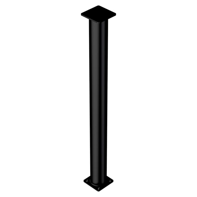 4" x 34-1/2" Aurelius Countertop Leg Support, Black Finish