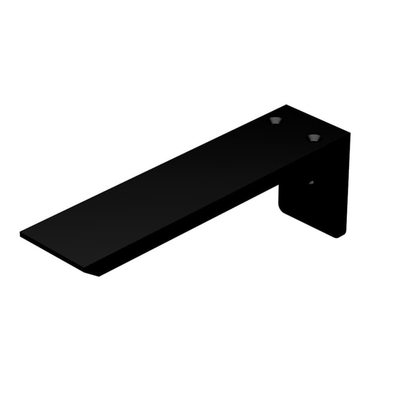 10" X 2.5" X 3.5" Patriot L Bracket Countertop Support, Black Finish