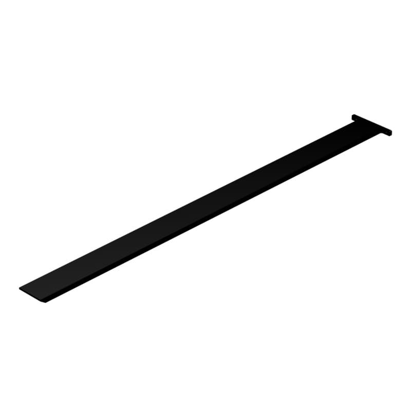 40" X 4.5" X 0.50" Frontier Countertop Support Bracket, Black Finish
