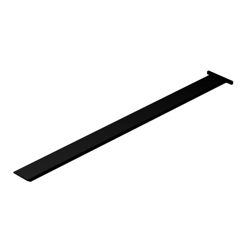 36" X 4.5" X 0.50" Frontier Countertop Support Bracket, Black Finish