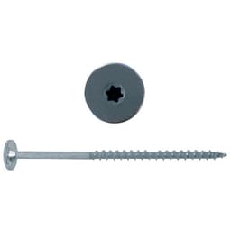 FastCap #8 x 4" Flat Head PowerHead Screw Torx® Drive - Type 17 Auger Point Coarse Thread Zinc, PHZ8.4"-100 PC - 100/Box