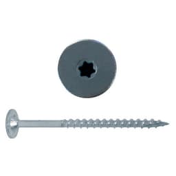 FastCap #8 x 3" Flat Head PowerHead Screw Torx® Drive - Type 17 Auger Point Coarse Thread Zinc, PHZ8.3"-150 PC - 150/Box