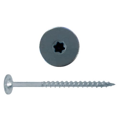 FastCap #8 x 3" Flat Head PowerHead Screw Torx® Drive - Type 17 Auger Point Coarse Thread Zinc, PHZ8.3"-150 PC - 150/Box