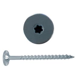 FastCap #8 x 2-1/2" Flat Head PowerHead Screw Torx® Drive - Type 17 Auger Point Coarse Thread Zinc, PHZ8.2.5"-150 PC - 150/Box