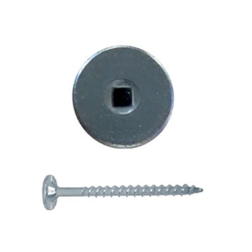 FastCap #8 x 2-1/2" Flat Head Installation Screw Square Drive - Type 17 Auger Point Coarse Thread Zinc, PHZ8.2.5"-150 SQUAR - 150/Box